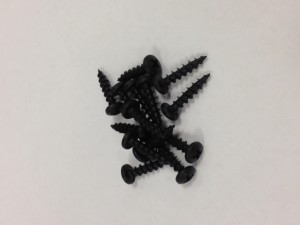 Black oxide coated #8 x 3/4â€ Pan Head Deep Thread Screws