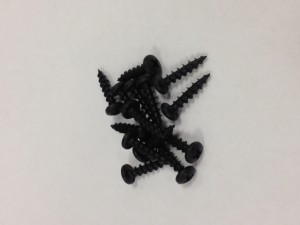 Black oxide coated #8 x 3/4†Pan Head Deep Thread Screws
