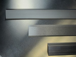 Alternative view of Anodized Finish vs. a Brushed Finish vs. a Mill Finish