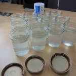 Jars Filled with NaCl Solution