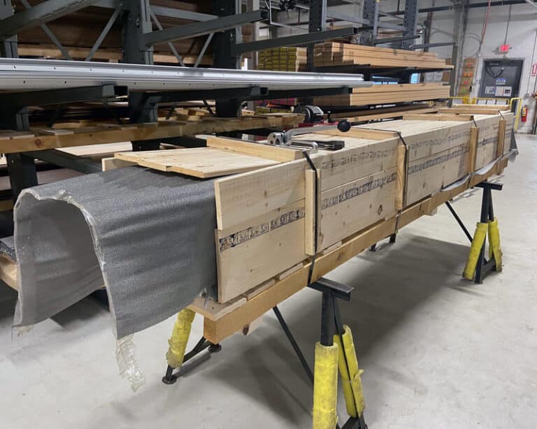 Products Placed in Custom Crate