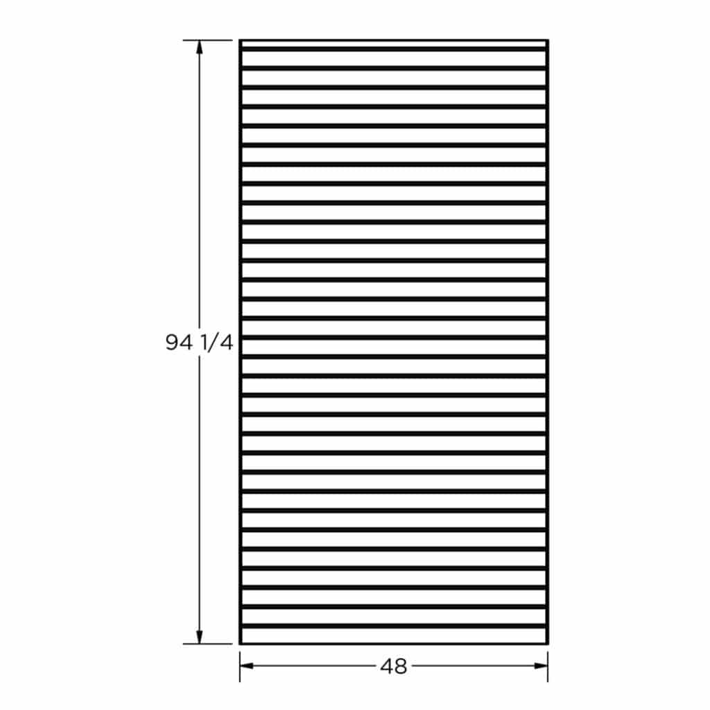 Slatwall System - 3.0" Profile - 8 x 4 Kit
