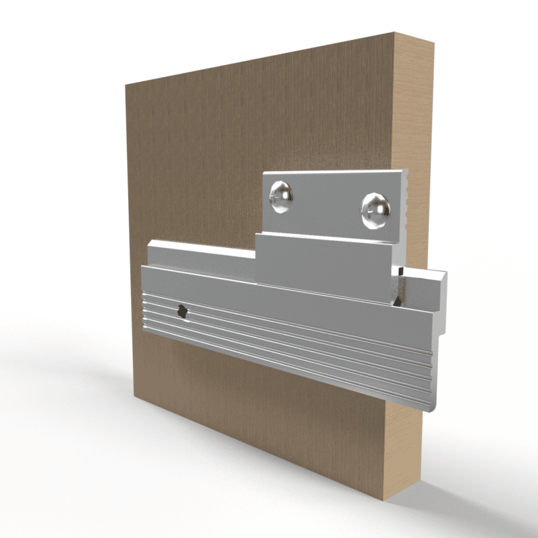 Aluminum Z Clip Kit, Rails, 2 Inch Z Clips & Mounting Hardware Included