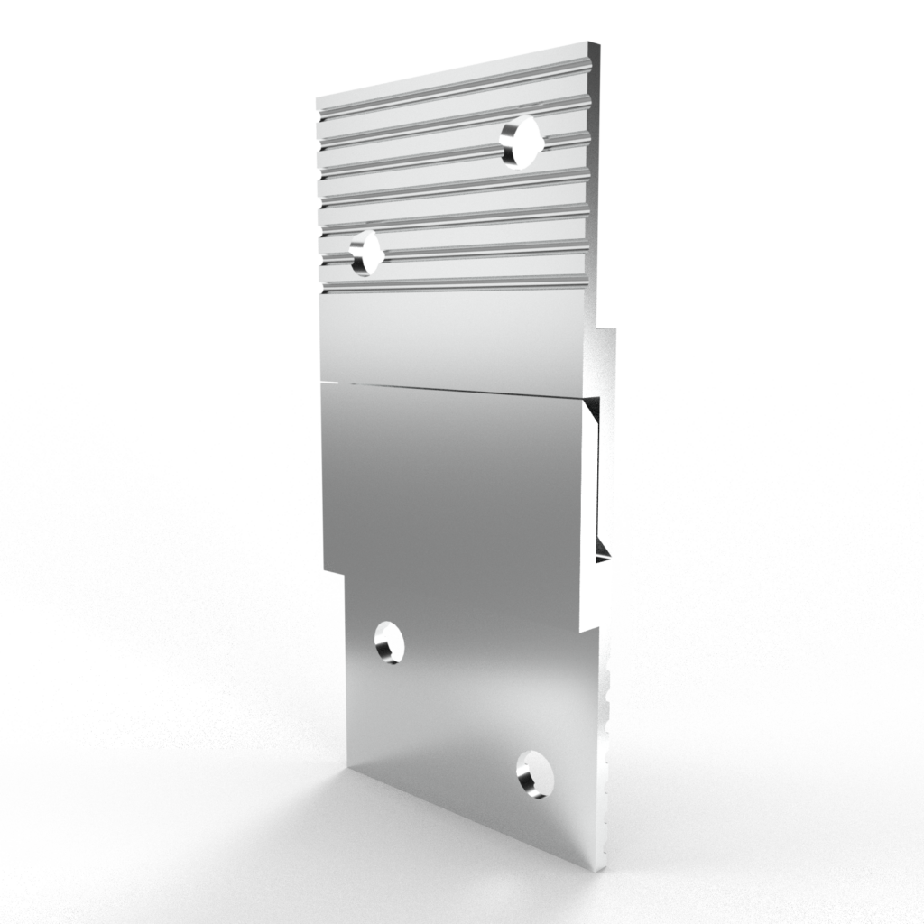 Aluminum Z Clip, 1 1/2″ Stock Clip Size, 3/16″ Projection, 5/8″ Lift-Off
