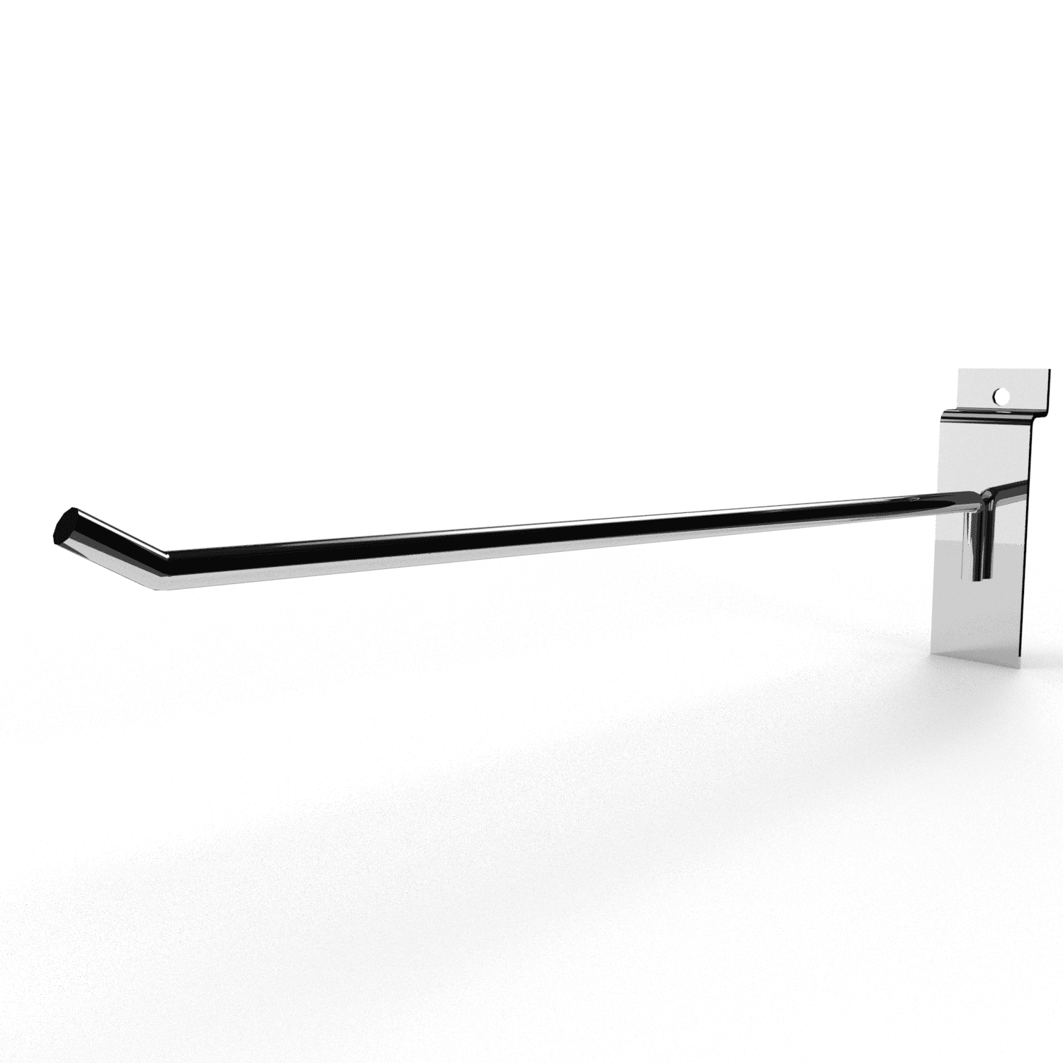 Slatwall Chrome Peg Hook - 10" Projection Slatwall Chrome Peg Hook - 10" Projection