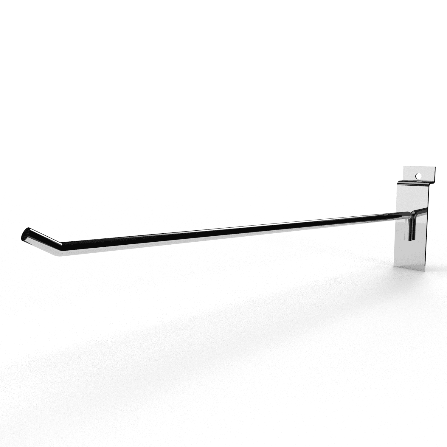 Slatwall Chrome Peg Hook - 12" Projection Slatwall Chrome Peg Hook - 12" Projection
