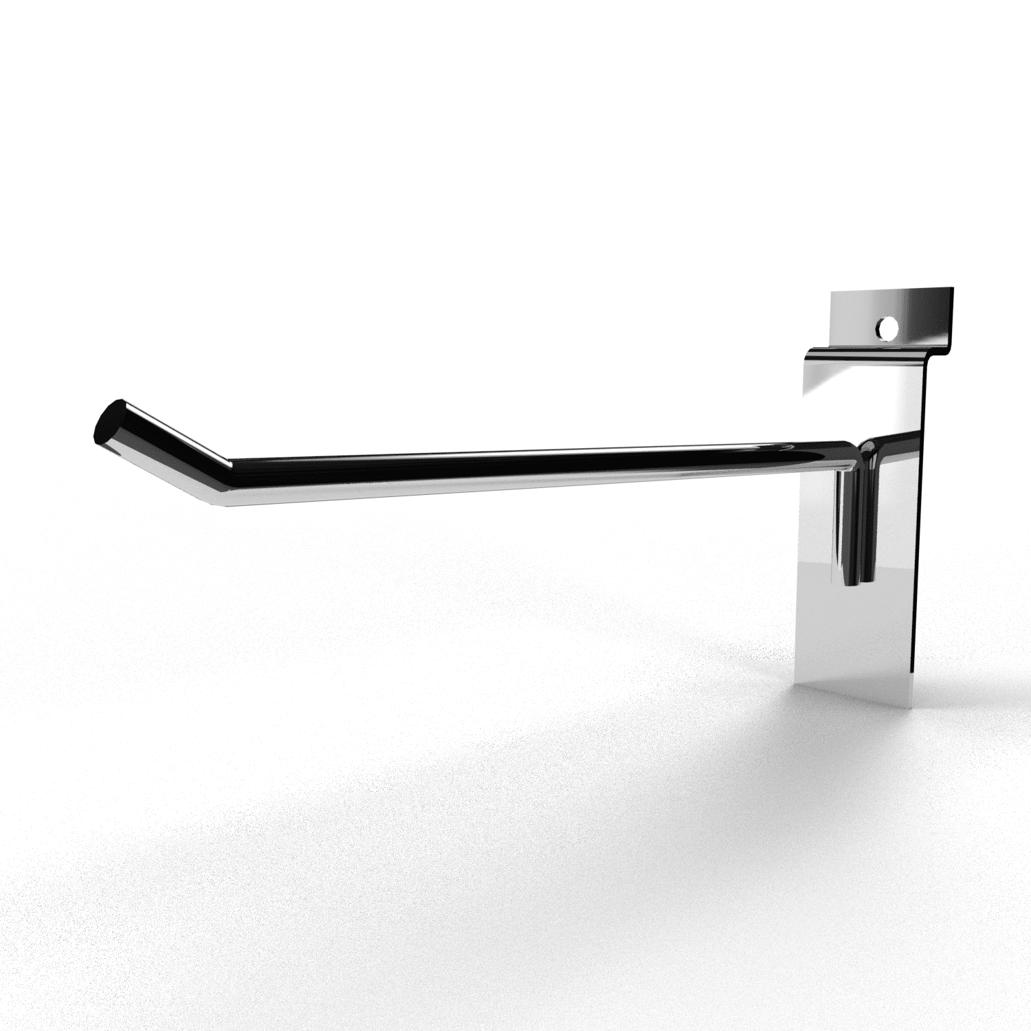 Slatwall Chrome Peg Hook - 6" Projection Slatwall Chrome Peg Hook - 6" Projection