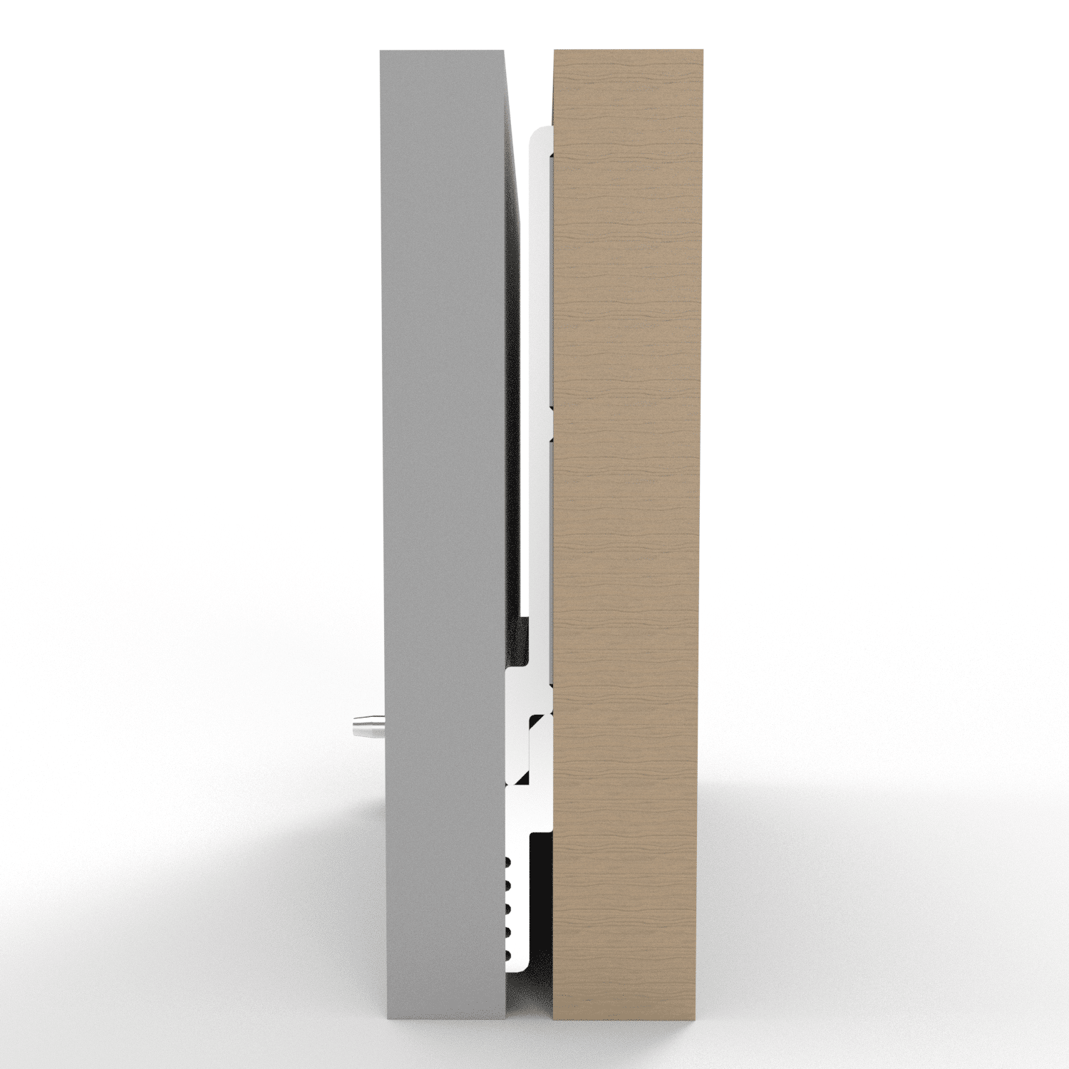 MFTAPE-CROSS Adhesive-Backed Z Clips, Peel and Stick Application, MFTAPE - Cross Section