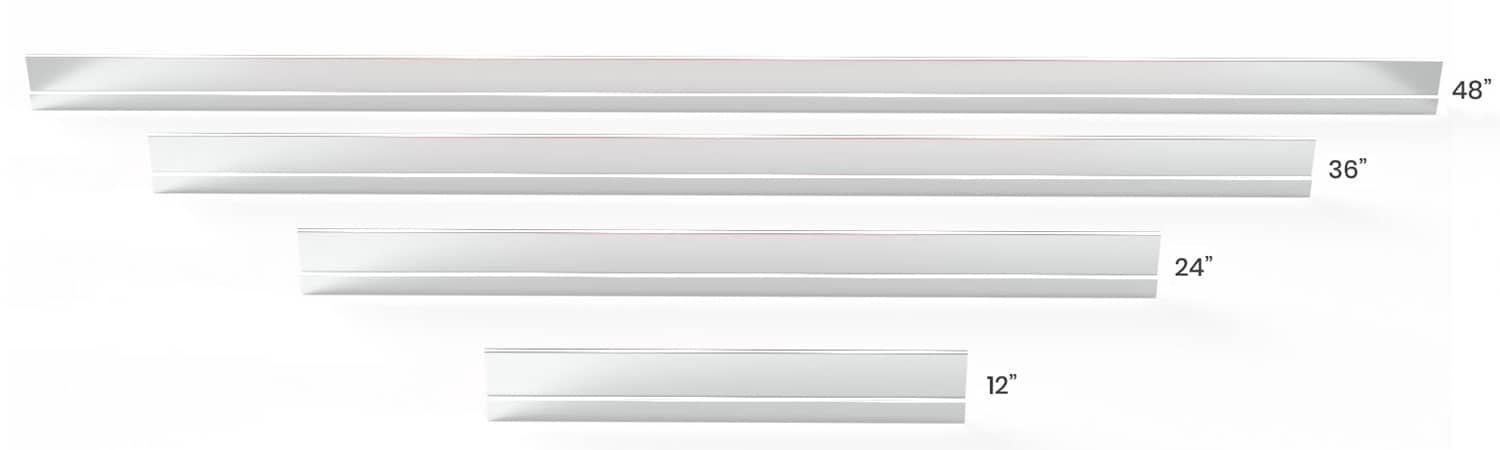 Single Adhesive-Backed Z Clip Kits, Peel and Stick Application, Mounting Hardware Included, 3/8 Inch Lift-off, .293 Inch Projection, MFTAPE-S-KIT