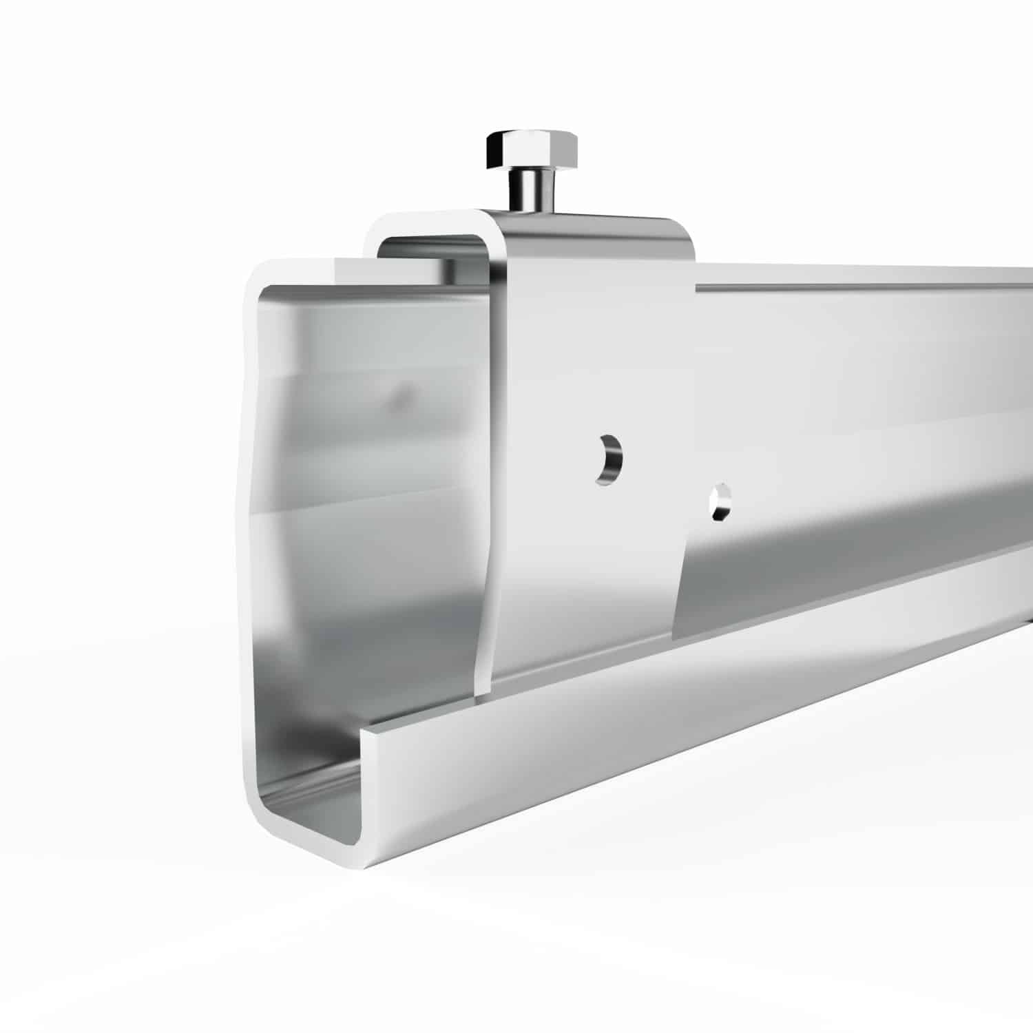 Monarch Z Clips - MFSTR-SSXCLAD Concealed Fastener System Section view