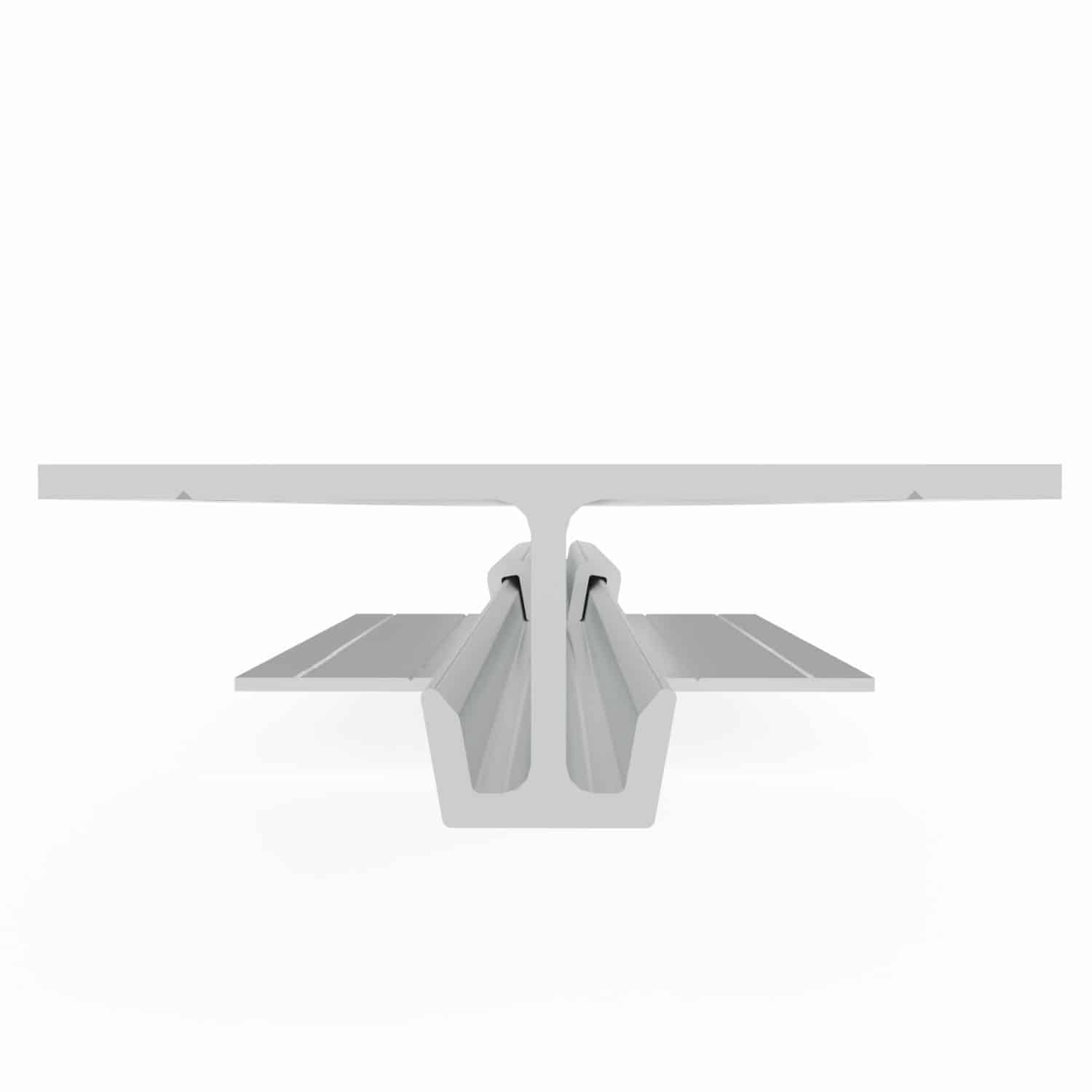 Interior Ceiling Panel System, Aluminum Rails, 7/8 Inch Projection, 3/16 Inch Lift-Off, MCPS - Ceiling & Panel Rail