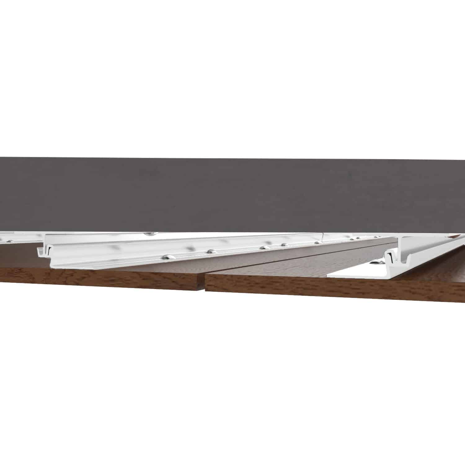 Interior Ceiling Panel System, Aluminum Rails, 7/8 Inch Projection, 3/16 Inch Lift-Off, MCPS | Side View