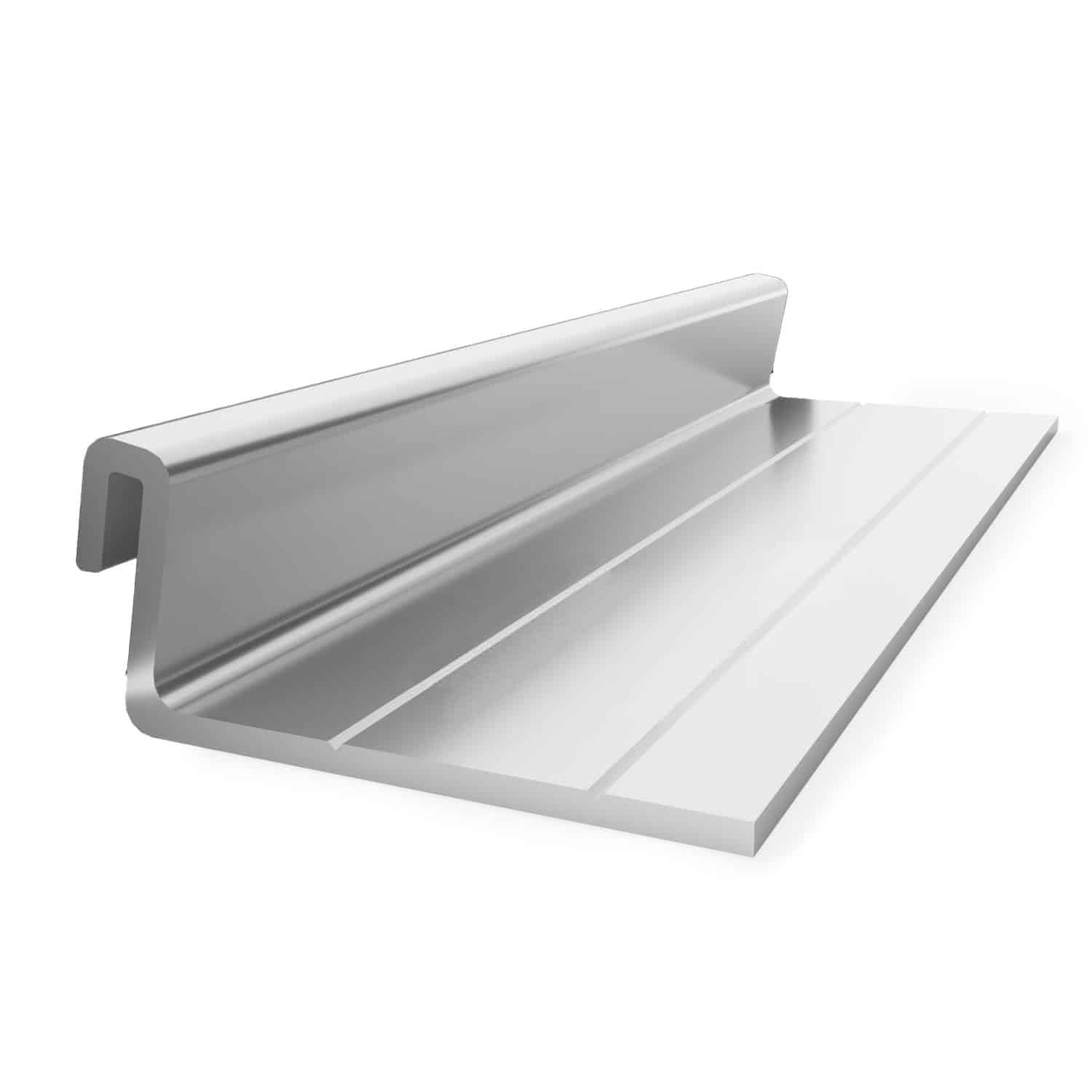 Interior Ceiling Panel System, Aluminum Rails, 7/8 Inch Projection, 3/16 Inch Lift-Off, MCPS - Panel Rail Angled