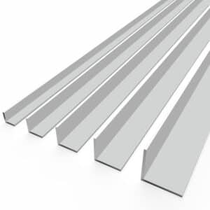 Architectural Aluminum Angles – Clear Anodized 6063-T6 Alloy Profiles for Trim, Framing & Millwork