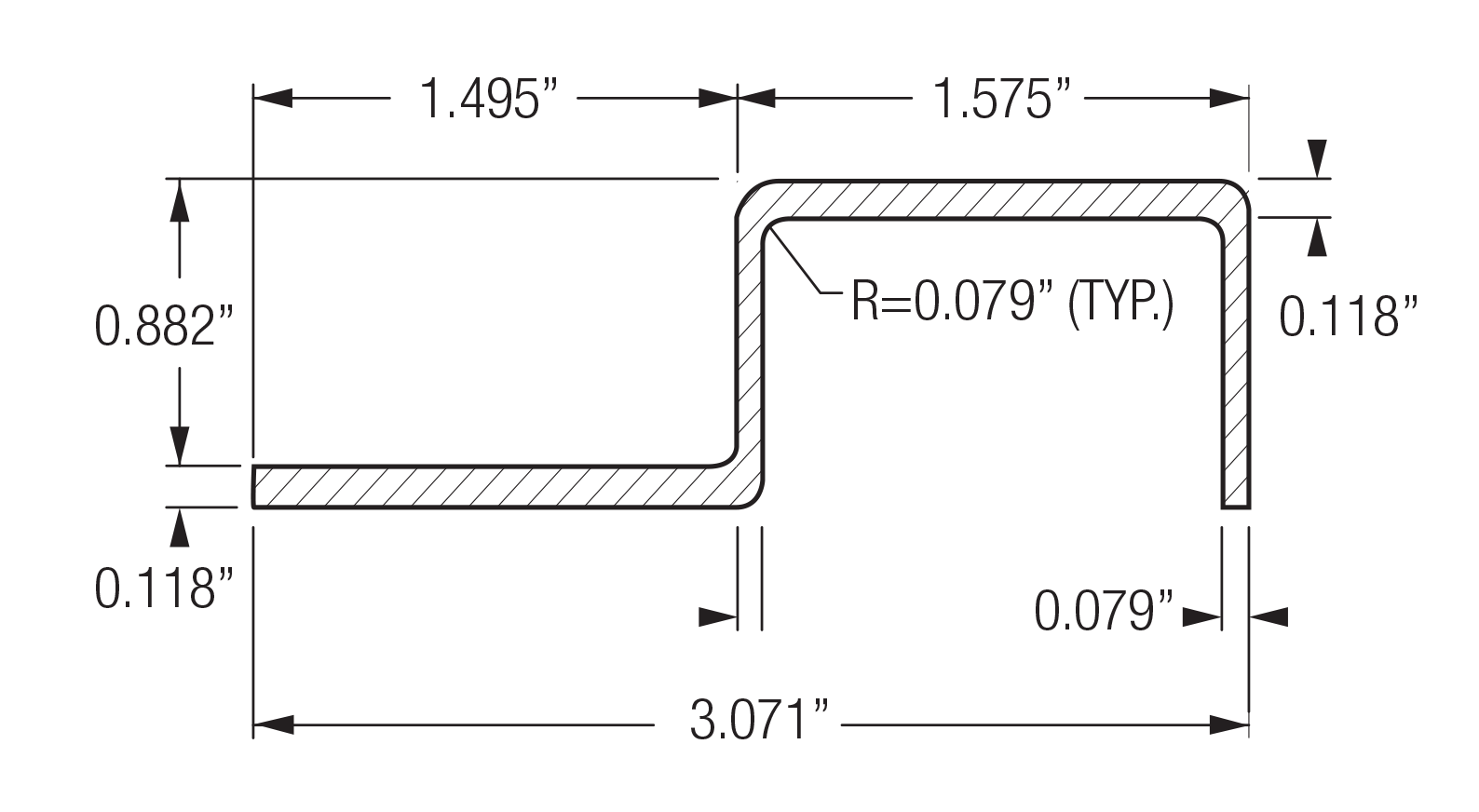 Monarch Metal Cladding & Rain Screen System - FMAX-J-144-BK