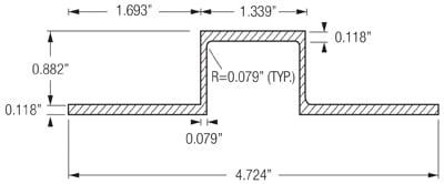 Monarch Metal Cladding & Rain Screen System - FMAX-HAT-144-BK
