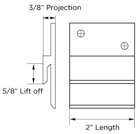 Monarch Metal Z Clip MFPROJ-375